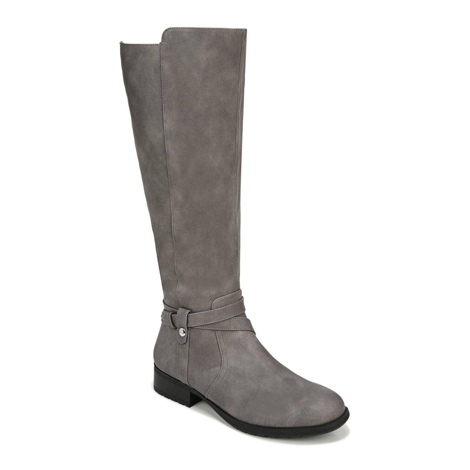 grey womens boots knee high