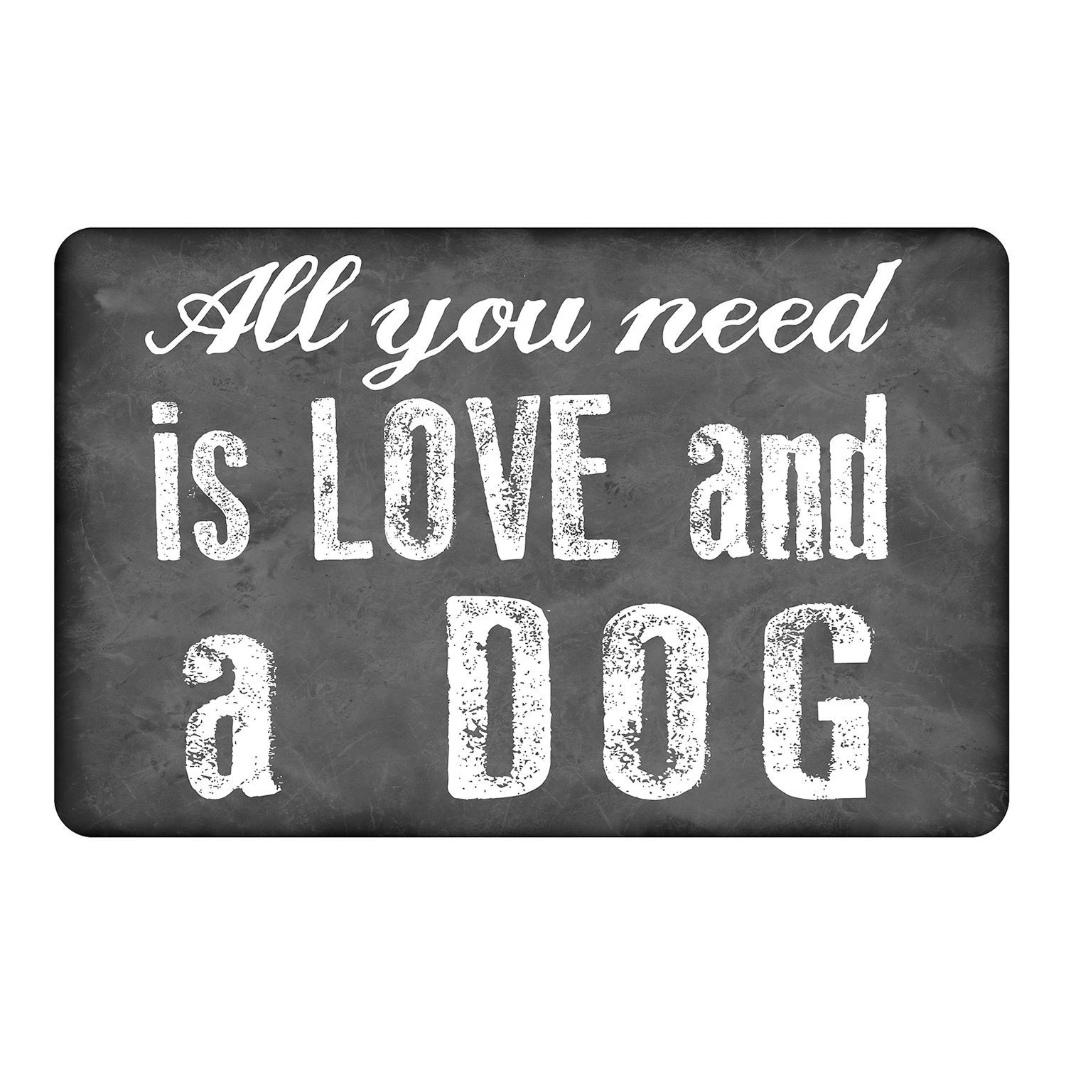 All You Need Is Love And A Dog 23" X 36" Pet Mat