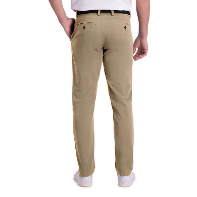 Men's Haggar Motion Khaki Slim-Tappered Fit Flat Front Pant