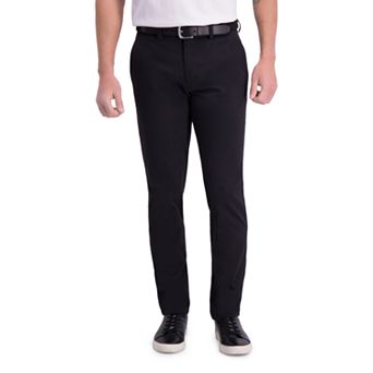 Men's Haggar® Motion Khaki Slim-Tappered Fit Flat Front Pant