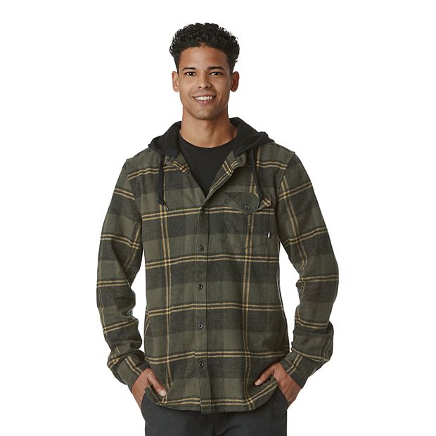 Men's Vans® Hooded Flannel Shirt