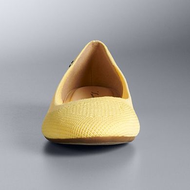 Simply Vera Vera Wang Berner Women's Flex Round-Toe Ballet Flats