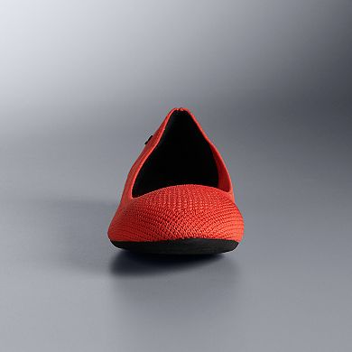 Simply Vera Vera Wang Berner Women's Flex Round-Toe Ballet Flats