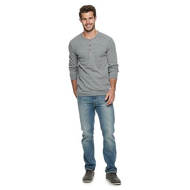 Men's Sonoma Goods For Life® Supersoft Slim-Fit Thermal Henley 