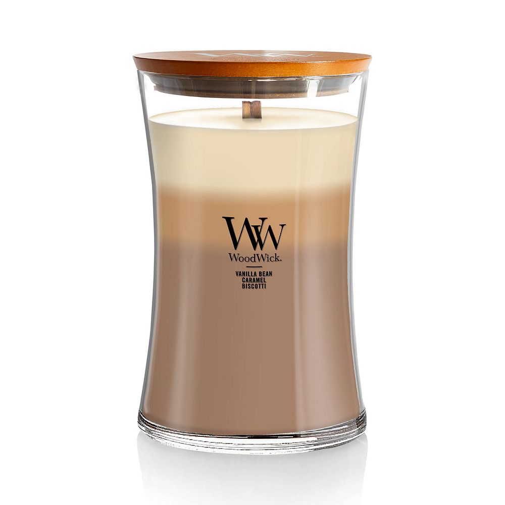 WoodWck Hourglass Trlogy Café Sweets - Scented Candle n Glass