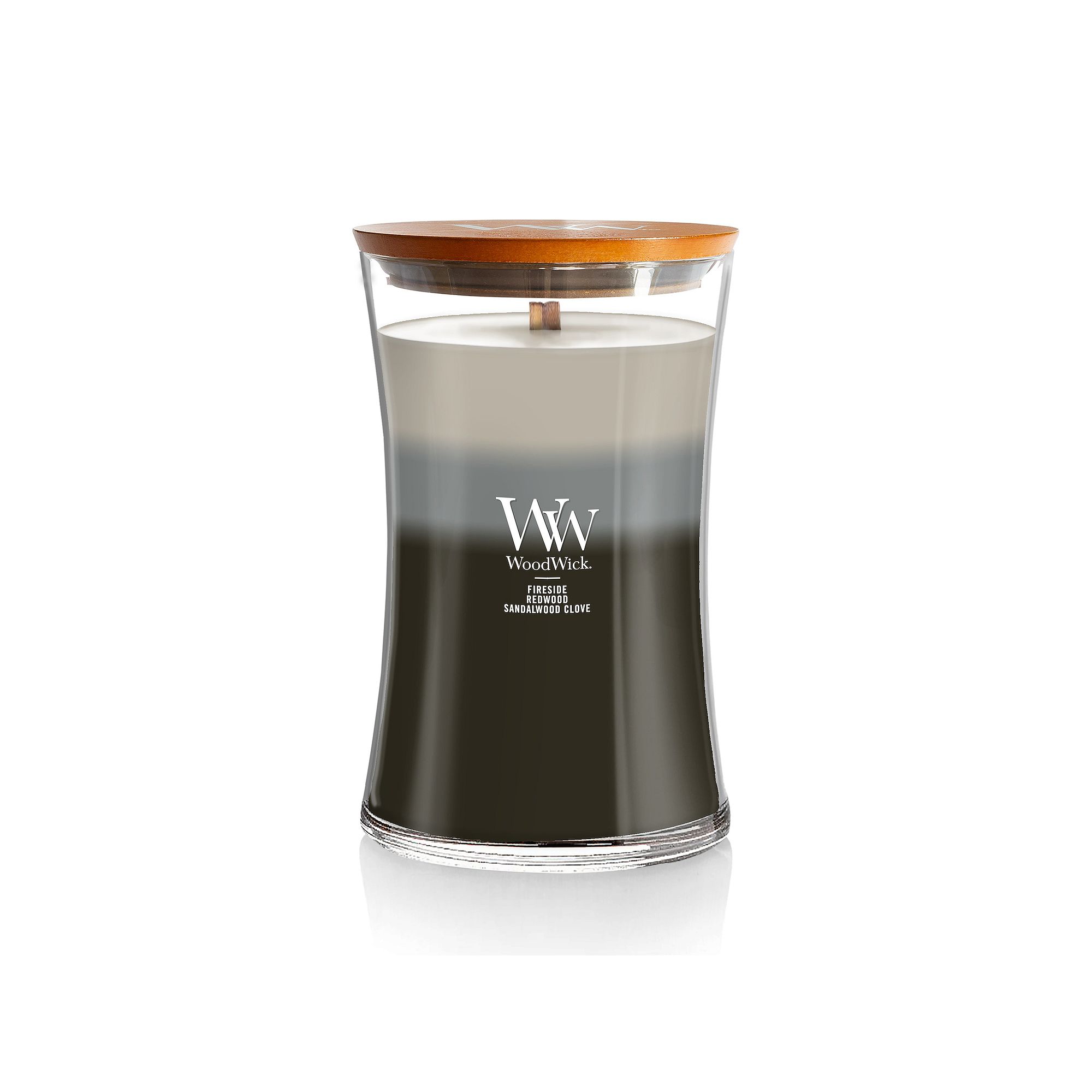 WoodWick Warm Woods Trilogy Large Hourglass Candle, Multi