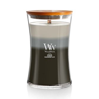 WoodWick Warm Woods Trilogy Large Hourglass Candle