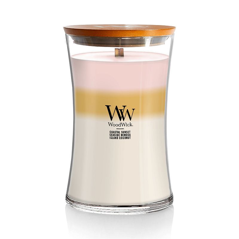 WoodWick Island Getaway Trilogy Large Hourglass Candle, Multi