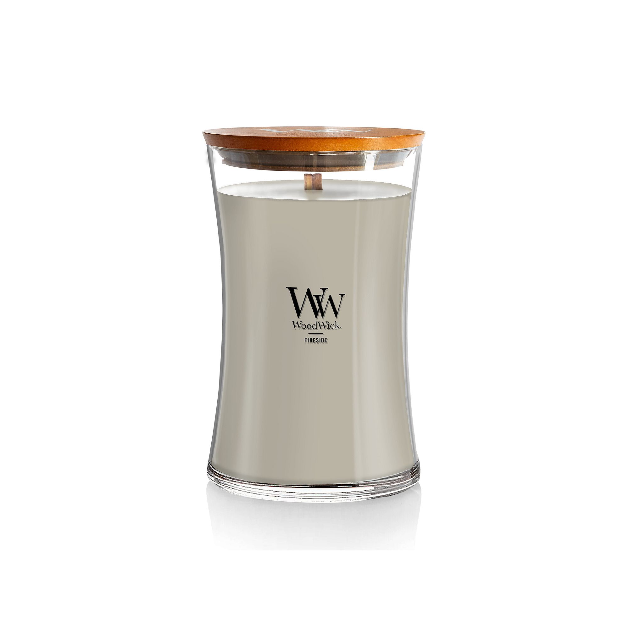 WoodWick® Fireside Large Hourglass Candle, Gray
