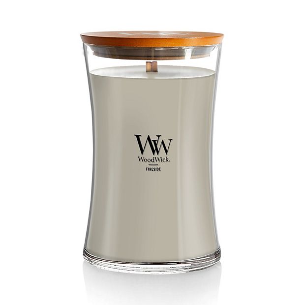  WoodWick Hourglass Scented Candle, Fireside, Large, 21.5 oz. :  Home & Kitchen