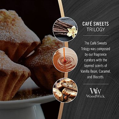 WoodWick Café Sweets Trilogy Ellipse Candle
