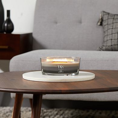 WoodWick® Warm Woods Trilogy Ellipse Candle