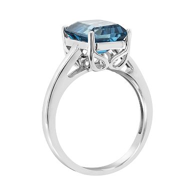 Alyson Layne Sterling Silver London Blue Topaz Ring
