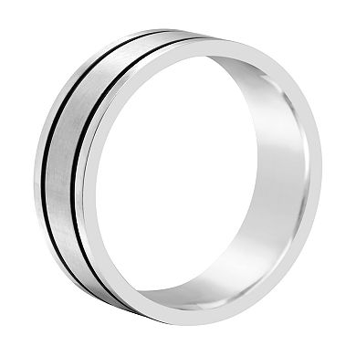 Stainless Steel 8 mm Men's Wedding Band