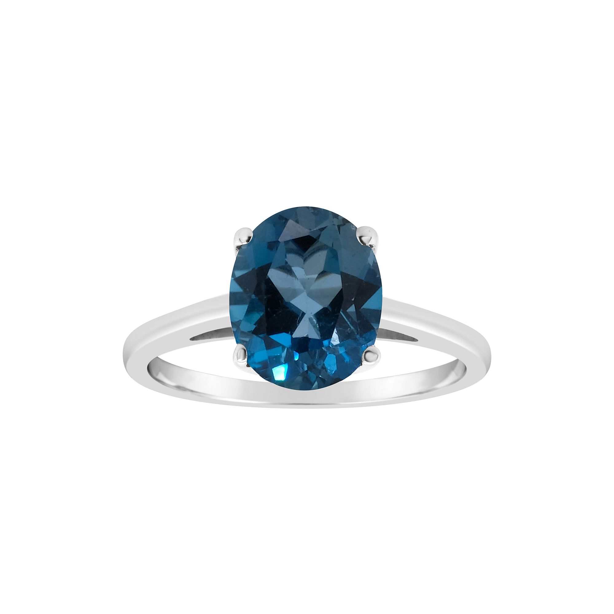Alyson Layne Sterling Silver London Blue Topaz Ring, Womens, Size: 5