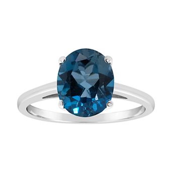 Alyson Layne Sterling Silver London Blue Topaz Ring