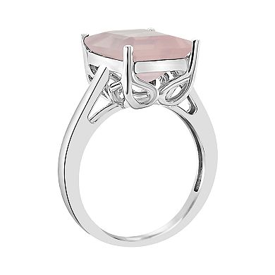 Alyson Layne Sterling Silver Rose Quartz Ring