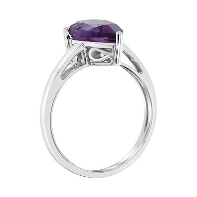 Alyson Layne Sterling Silver Amethyst Teardrop Ring