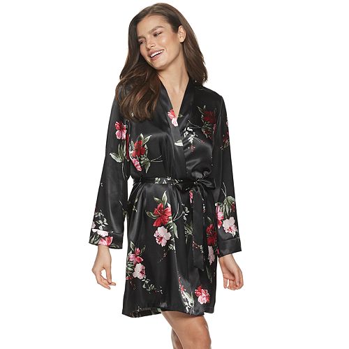 apt 9 satin wrap robe