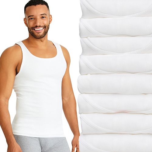 Men's Hanes Classics 7pack +1 Bonus ComfortSoft Tanks
