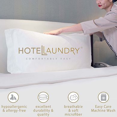 Hotel Laundry Stretchy Fit Waterproof Mattress Encasement Set