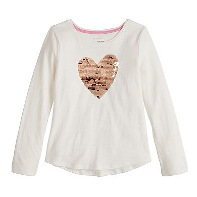 Girls 4-12 Sonoma Goods For Life® Embellished Shirttail Hem Tee