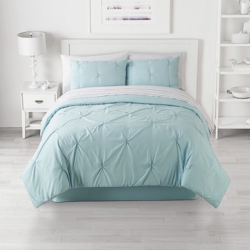 The Big One Reversible Pinch Pleat Comforter Set