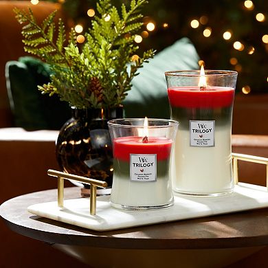 WoodWick® Winter Garland Trilogy Large Hourglass Candle