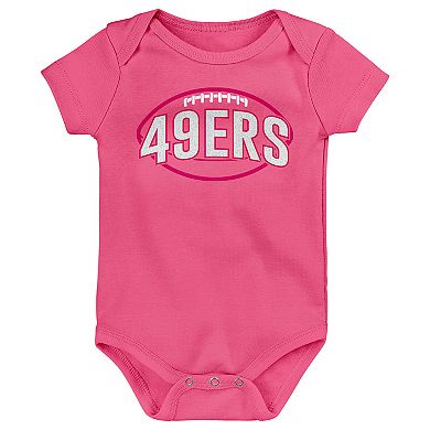 Baby Girls NFL San Francisco 49ers Champ 3-pack Bodysuit