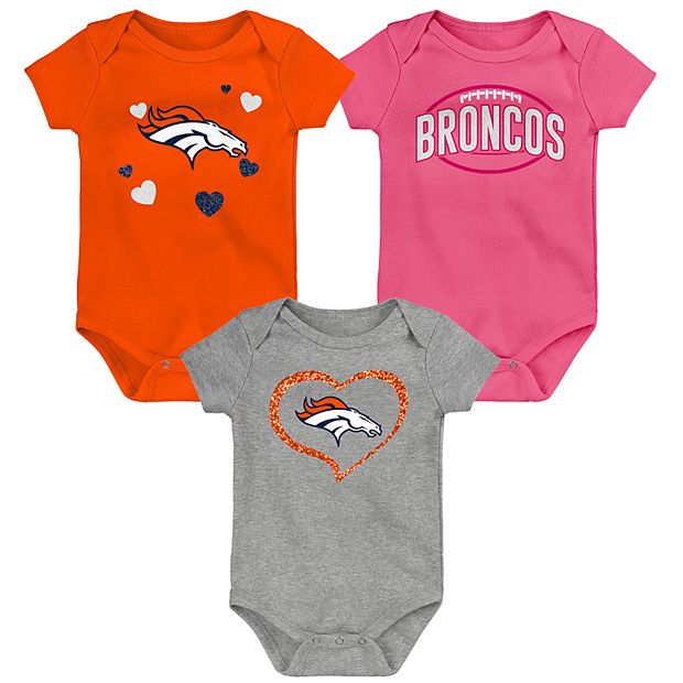 NFL baby-girls 3 Pack Short Sleeve Bodysuit