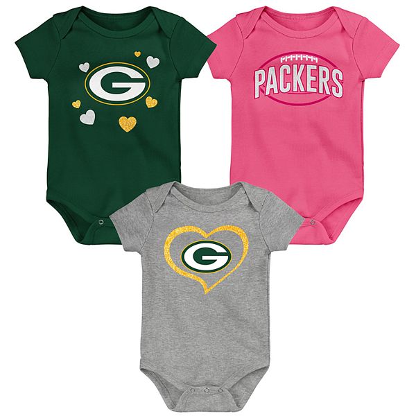 Baby NFL Green Bay Packers Champ Bodysuit 3-Pack