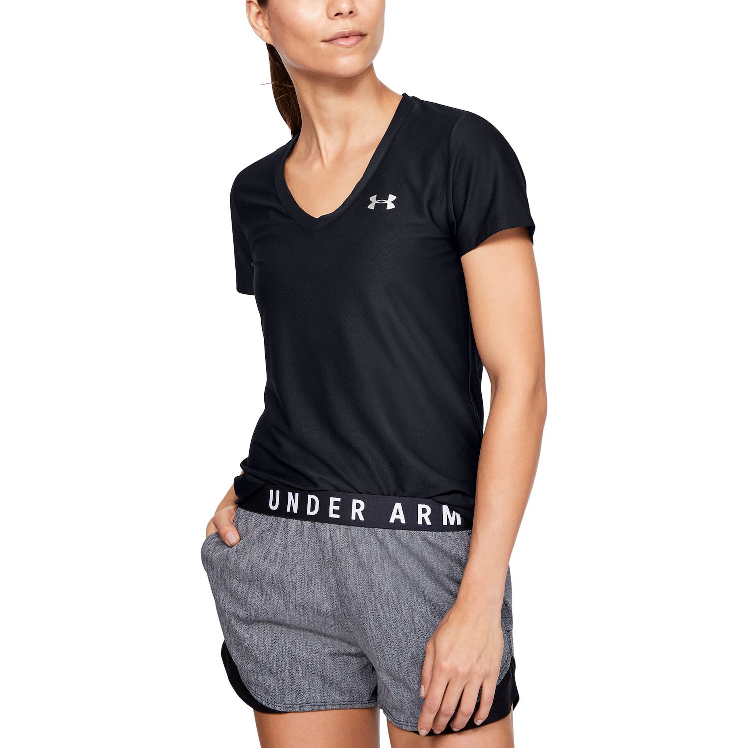 under armour tech tee v neck