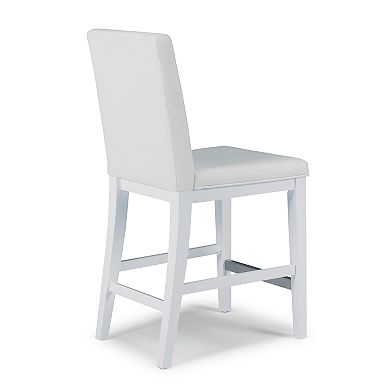 Linear White Counter Stool