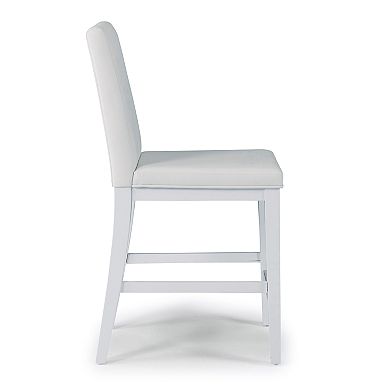 Linear White Counter Stool