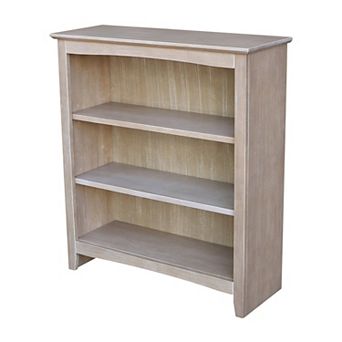 International Concepts Shaker 3-Shelf Bookcase