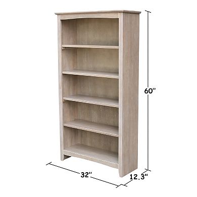 International Concepts Shaker 5-Shelf Bookcase