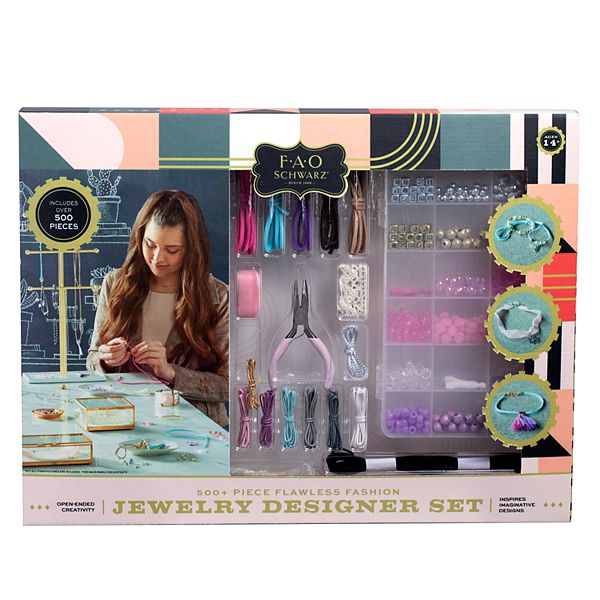 Girls Fao Schwarz DIY Jewelry Designer Set