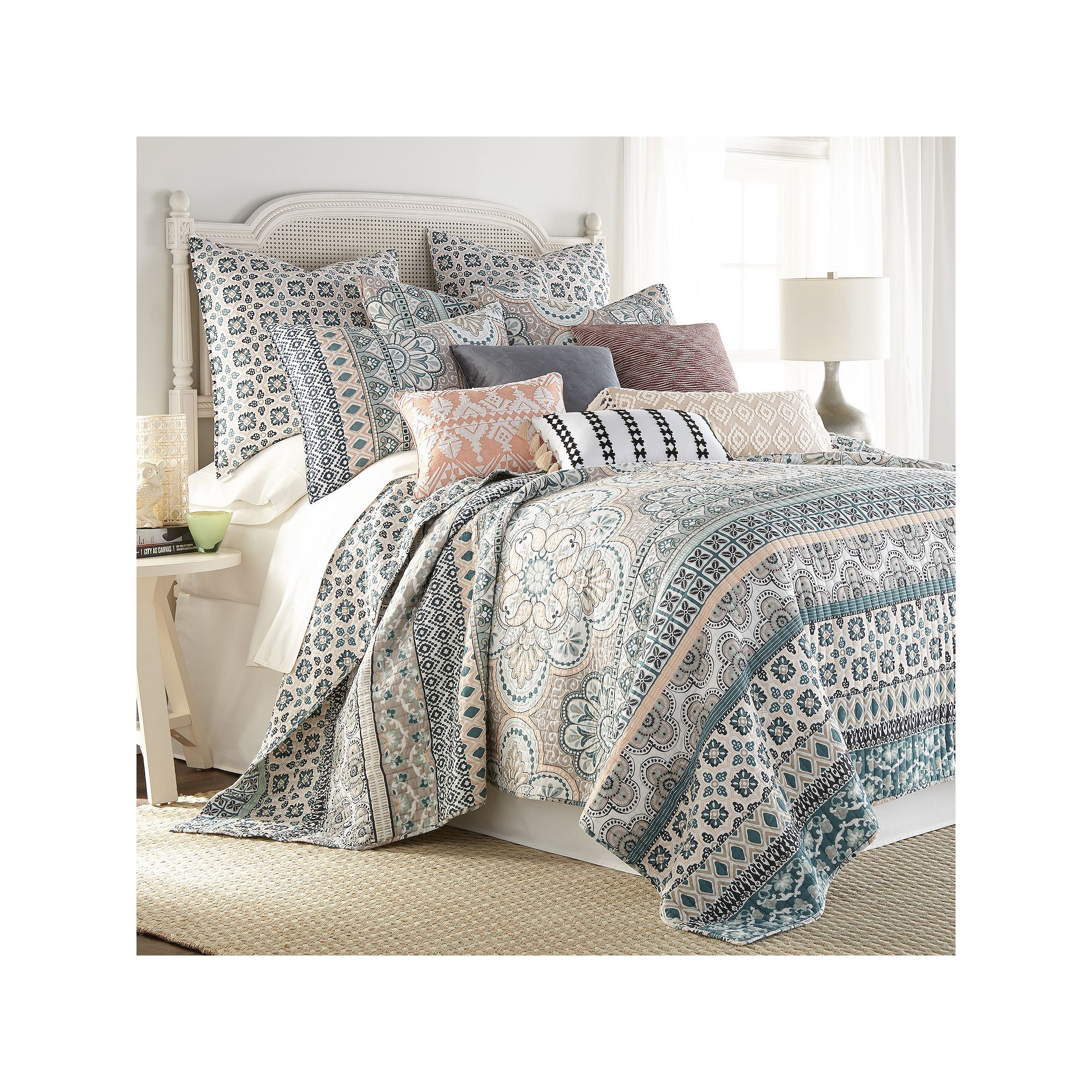 Levtex Home Addie Quilt Set, Blue