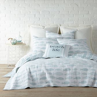 Levtex Home Aqua Breeze Reversible Quilt Set