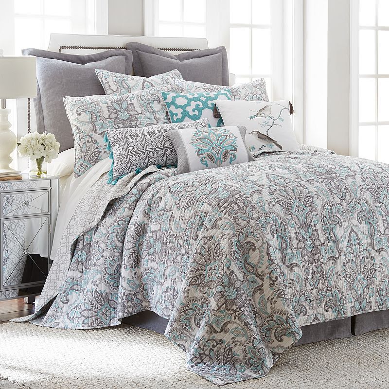 Levtex Home Legacy Twin Quilt Set, Grey, Full/Queen