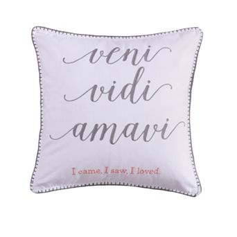 Levtex Home Darcy Veni Vidi Pillow