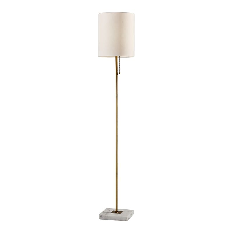 Adesso Fiona Floor Lamp  Antique Brass