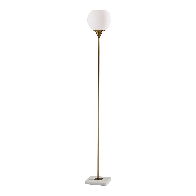 ADESSO Fiona Torchiere Floor Lamp, Brown