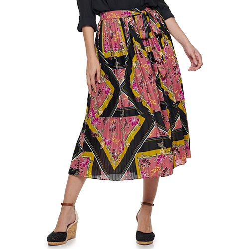 Women's Apt. 9® Accordion Pleated Midi Skirt