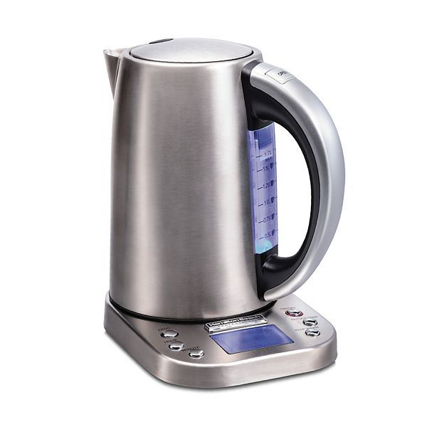 Hamilton Beach Electric Kettle, 1 Liter Capacity, Stainless Steel and Black