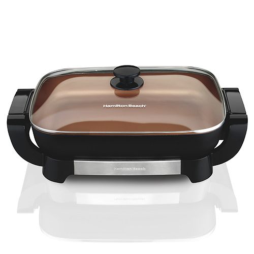 Hamilton Beach Copper Ceramic Skillet With Removable Pan