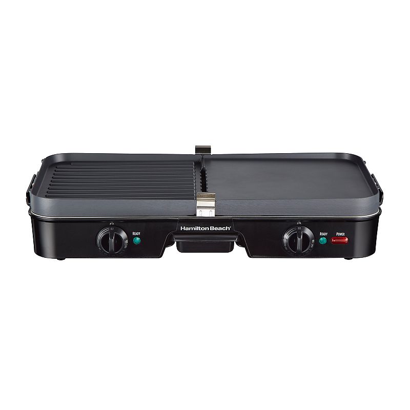 Hamilton Beach Black 3in1 Grill  Griddle Combo