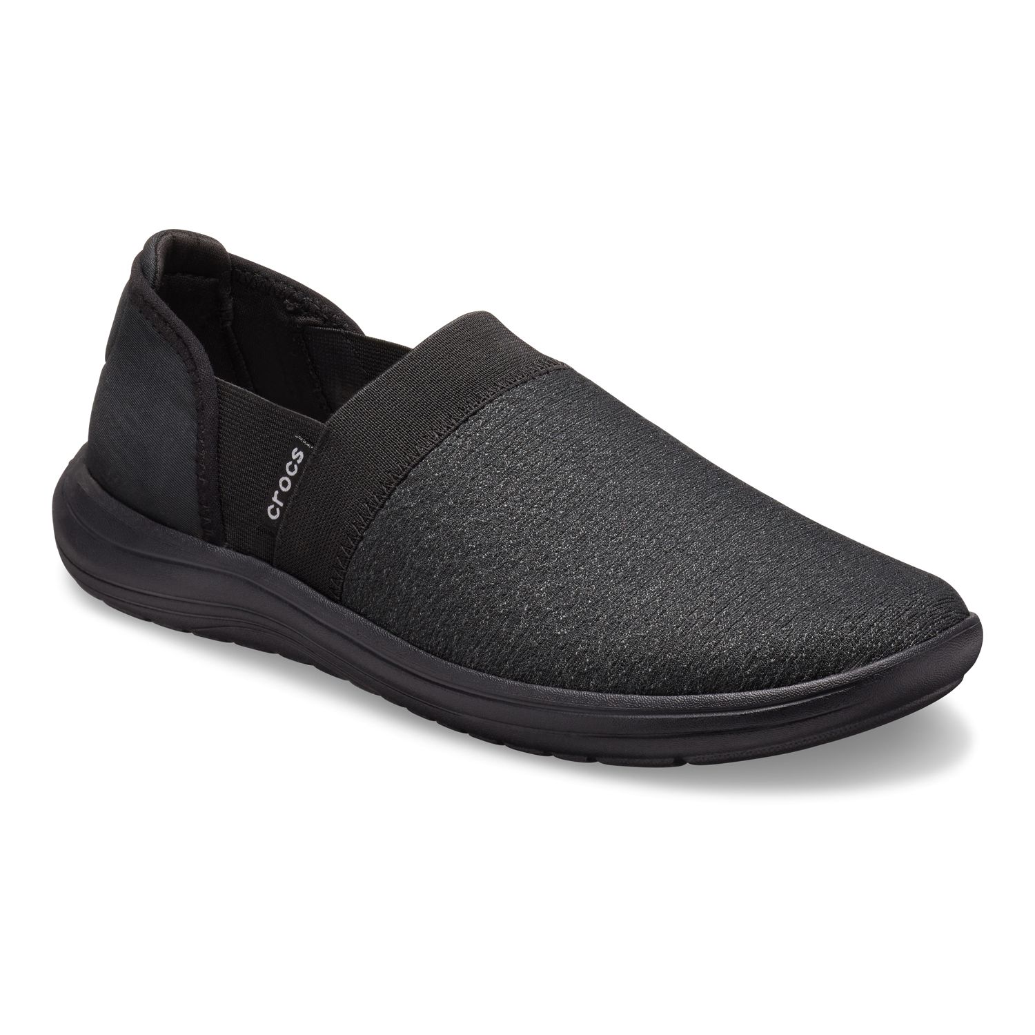 crocs black slip on