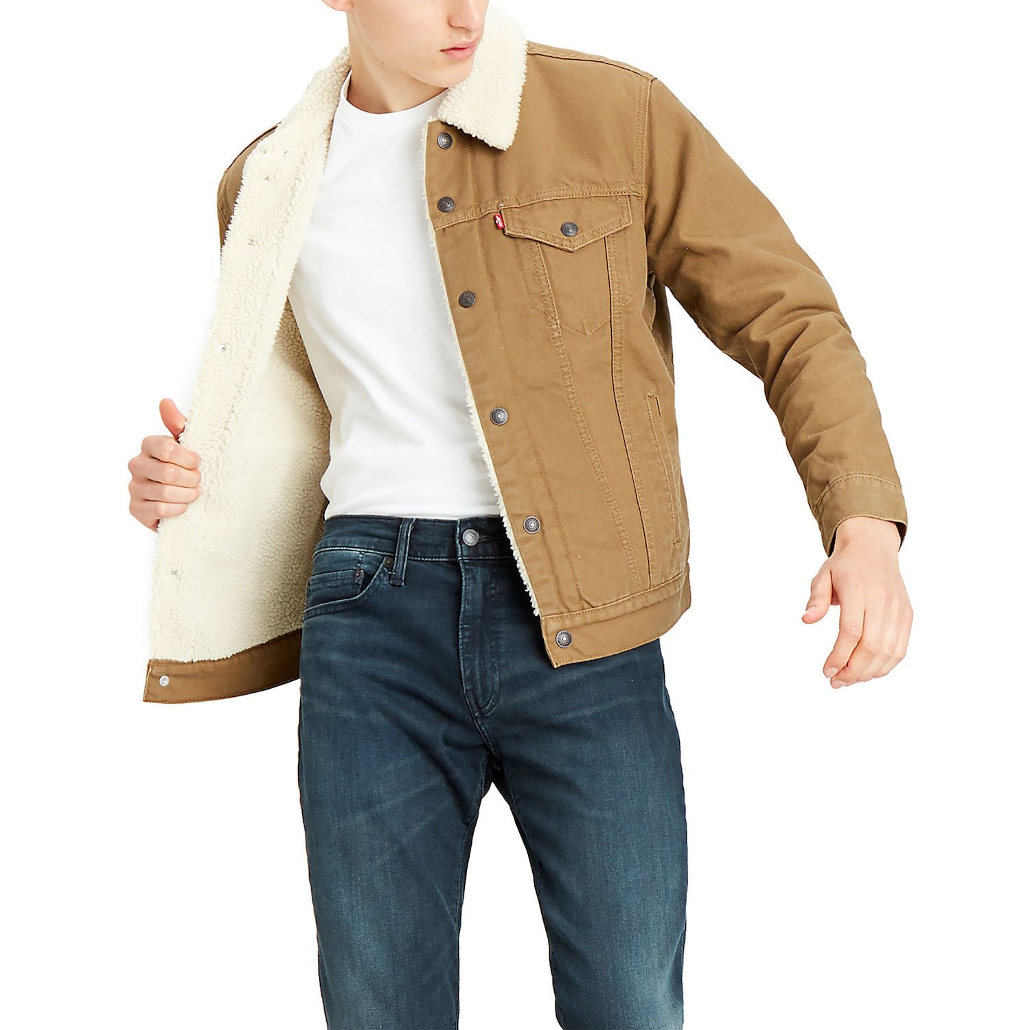 lined levis trucker jacket