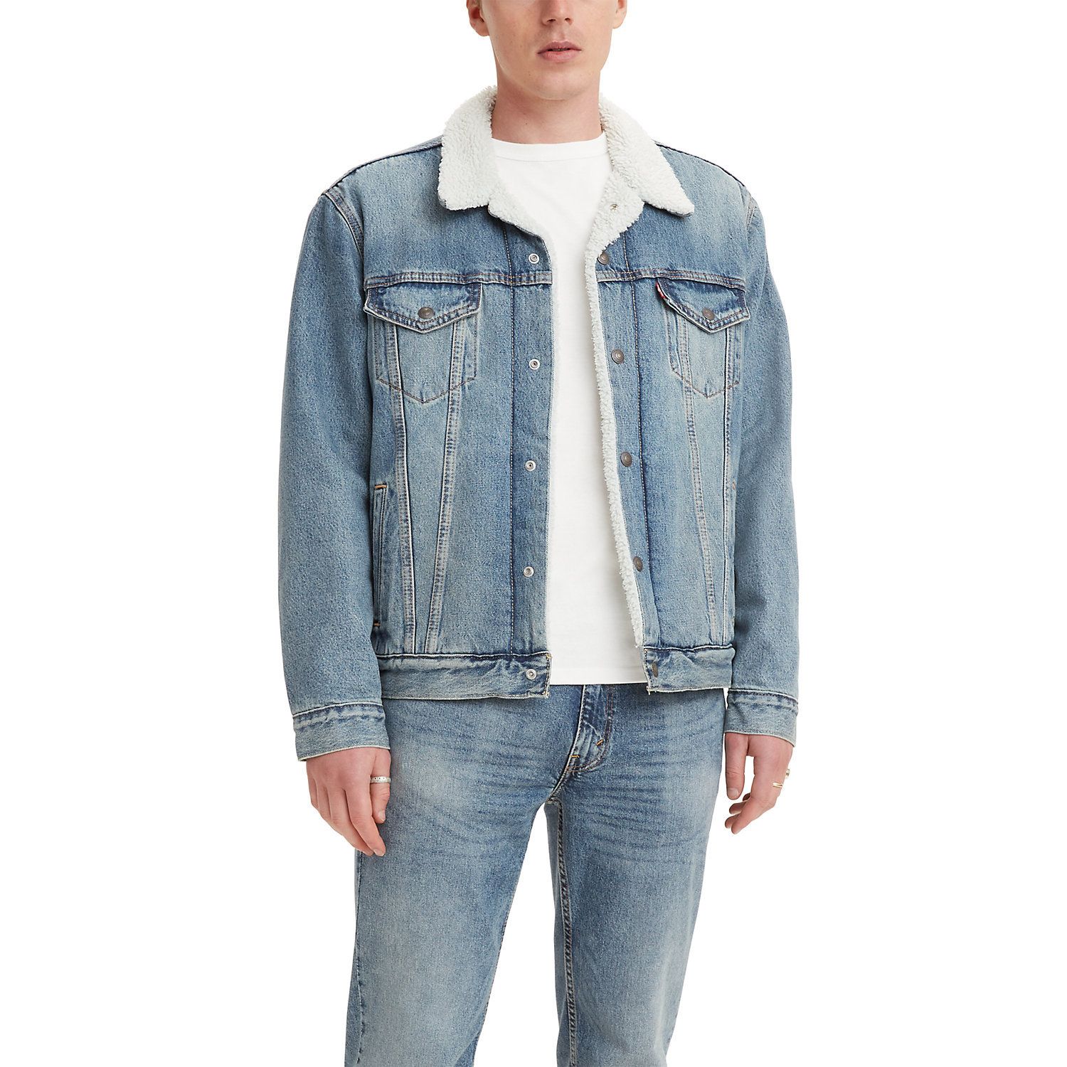 fuzzy jean jacket